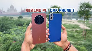 Nothings CMF PHONE 1 VS REALME P1 5G camera comparison performance gaming test cmf phone vs p1 [upl. by Yadnus476]