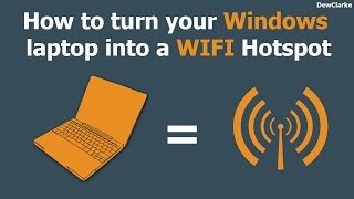 How to turn your Windows 7810 Laptop or PC into a WiFi Hotspot UpdatedHD [upl. by Regor]