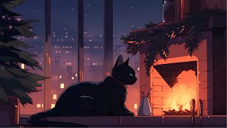 Cozy Winter ☃ Lofi cat  just want to help you relax 🐾 Deep Focus To Study  Work [upl. by Lazor]