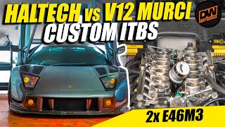 Haltech for my V12 Murcielago with twin E46 M3 ITBs  Manual GT1 LP640 [upl. by Kylynn]