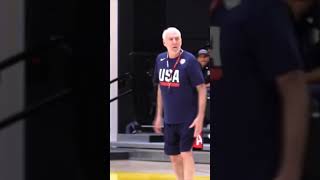 😡😤🤬Gregg Popovich Makes Team USA Run After Messing Up Play [upl. by Obeded]