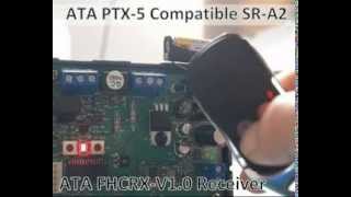 ATA PTX5 garage door compatible remote control [upl. by Ahsym]