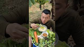 Đu đủ chấm mẻ fishing mukbang food eating eat eatingshow cooking asmr art anime [upl. by Attenal22]