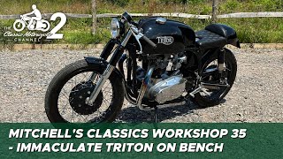 Classic Motorcycle Workshop Vlog 35  1970 Triton 750 cafe racer  pt 12 [upl. by Baylor]