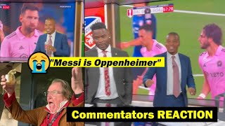 TV commentators reaction to Messi vs Cincinnati calling Messi Oppenheimer [upl. by Scotti]