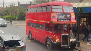 Riding 102 routemaster endtoend  Golders Green to Muswell Hill [upl. by Erihppas]