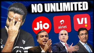 ATTENTION Jio Airtel Vi Users  The End of Unlimited Era [upl. by Siuluj]