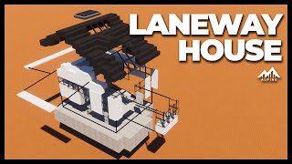 Minecraft House designed using Architectural Engineering Theory Vancouver Laneway [upl. by Nodarse]