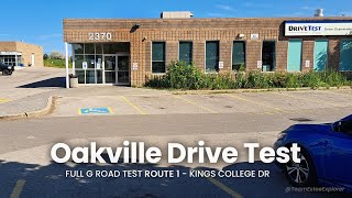 Oakville Drive Centre G Road Test  Exact Route [upl. by Sirrep]