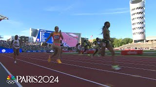 Gabby Thomas posts WORLDLEADING TIME in 200m semi at US Trials  NBC Sports [upl. by Porett]