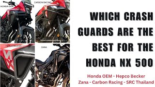 Crash Guard Comparison for Honda NX500 [upl. by Ahsienek]