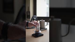 AeroPress Clear Long Black aeropress longblack asmrvideo asmrsounds coffeeasmr [upl. by Gentes337]