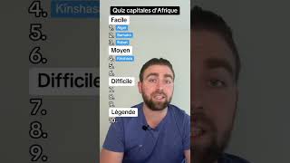 Quiz sur les capitales d’Afrique 🌍 [upl. by Laumas695]