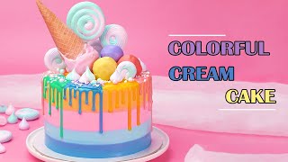 Colorful Cream Cake Decorating Ideas  Yummy Cake Decorating Recipes  Top Yummy Japan [upl. by Esinej]