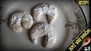 VANILKOVÉ ROHLÍČKY  Recept  Když Vaří Babička [upl. by Assira]