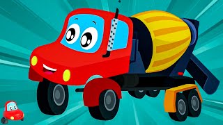 Cement Mixer Truck Car Cartoons Videos for Kids [upl. by Ragan]