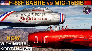 F86 Sabre vs Mig15 Single amp Group Korean War Dogfights  DCS [upl. by Acinimod80]