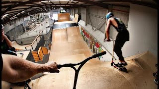 PRO SCOOTER RIDERS Vs MINI MEGA RAMP [upl. by Norit]