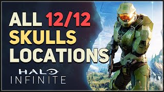 All 12 Skull Locations Halo Infinite [upl. by Erika]