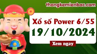 Kết quả xổ số Vietlott Power 655 ngày 19 tháng 10  KQXS Power 655  Vietlott 655 trực tiếp [upl. by Phila927]