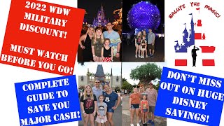 2022 Disney Military Discount  Complete Guide To Disney’s Salute Program [upl. by Gui461]