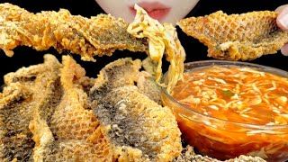 ASMR Crispy 🔥FISH SKIN Chips🔥 with Tamarind Sauce Mukbang [upl. by Namie]