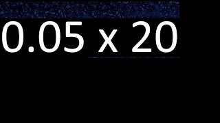 005 x 20  decimal number multiplied by 20 multiplication of decimals by whole number [upl. by Dlorad]