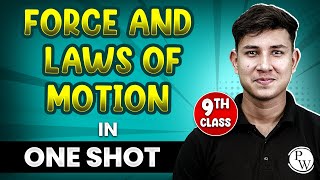 FORCE AND LAWS OF MOTION in 1 Shot  FULL Chapter Coverage ConceptsPYQs  Class 9th Science [upl. by Einneg]