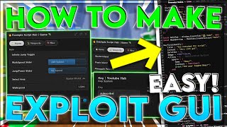 How To Make A ROBLOX Exploit Script  GUI  EASY Tutorial  JUNE 2023 [upl. by Vladamar]