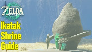 Zelda Tears of the Kingdom Ikatak shrine guide  walkthrough the Gisa Crater crystal puzzle [upl. by Carrillo]