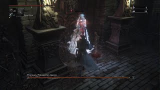 Bloodborne  Yharnam Pthumerian Queen Chalice Dungeon Boss Fight  Gold TrophyAchievement [upl. by Rodablas]