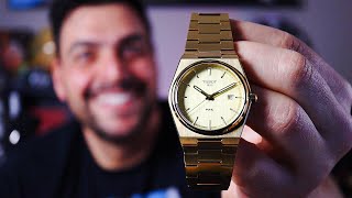 The NEW 2022 Tissot PRX Gold Unboxing amp First Impression  An Affordable Vacheron 222 Alternative [upl. by Lait933]