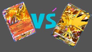 ZAPDOS VS MOLTRES POKEMON TCGP [upl. by Tawney327]