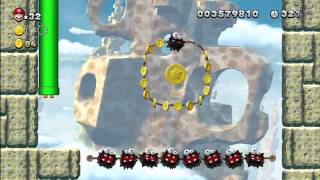 RockCandy Mines1 Fuzzy Clifftop New Super Mario Bros Wii U [upl. by Williamsen]