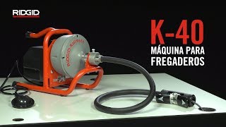 RIDGID Máquina para fregaderos K40 [upl. by Norej189]