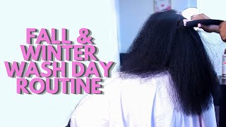 How Im Growing Long  Healthy Type 4 Natural Hair  Fall  Winter Moisturizing Natural Hair Routine [upl. by Nordek629]