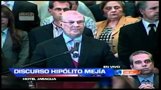 Discurso de Hipolito Mejia luego de las elecciones 2012  22 De Mayo [upl. by Belvia]