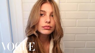 How to Get the Ultimate Beach Wave Hair With Model Cami Morrone  Beauty Secrets  Vogue [upl. by Wenn799]