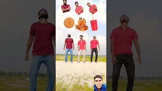 3 man body parts Eating biscuit icecream honey matching magical vfx video trendingshort viral [upl. by Anaeel507]