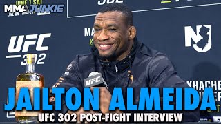 Jailton Almeida Wants Ciryl Gane in Paris Predicts Late Finish  UFC 302 [upl. by Laeria]