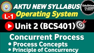 Concurrent Process Unit 2  L1 Process ConceptsPrinciple of ConcurrencyOperating System Unit 2 [upl. by Phi]