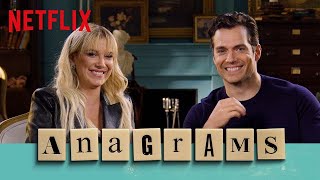 Millie Bobby Brown amp Henry Cavill Play Anagrams ｜ Enola Holmes 2 ｜ Netflix [upl. by Arotahs854]