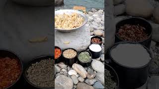 Making pakora on riverside Naran asmrvideo cooking solo camping travel [upl. by Meeker]