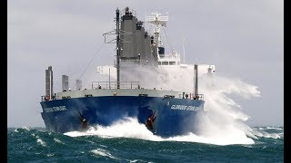 Top 10 Ships In Heavy Storm Largest Waves You Must See [upl. by Suoivart]