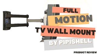 Full Motion TV Wall Mount For 1342 Inch Flat Screen TV By Pipishell Product Review [upl. by Assenaj]