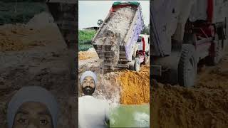 Kya baat hai full heavy driver automobile excavator greenscreen truck unloading trackeddumper [upl. by Eibo]