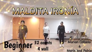 MALDITA IRONÍA LINEDANCEDEMO MARIAN COLLADOANA Y ROUS❤️❤️🌹🌹 [upl. by Mayce]