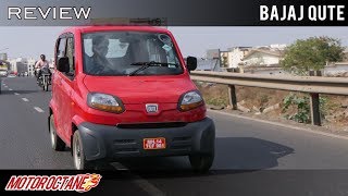 Bajaj Qute  Quadricycle  Review  Hindi MotorOctane [upl. by Harvey]