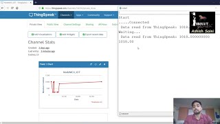 Reading the data from thing speak channel using NodeMCU [upl. by Eirallam631]