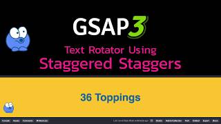 GSAP 3 Staggered Staggers for Enter and Leave Animations with GreenSock [upl. by Dotty667]